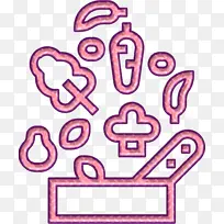 食物图标 饮食图标 线条-空若网 食物图标 饮食图标 线条-空若网