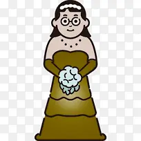 婚礼 新娘 卡通-空若网 婚礼 新娘 卡通-空若网