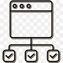 过程图标 线 米-空若网 过程图标 线 米-空若网
