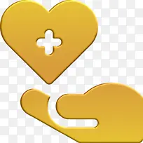 健康图标 黄色 线条-空若网 健康图标 黄色 线条-空若网