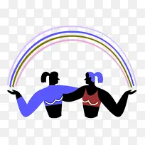 彩虹 标志 免费-空若网 彩虹 标志 免费-空若网