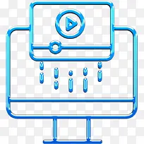 视频图标 广告图标 线条-空若网 视频图标 广告图标 线条-空若网