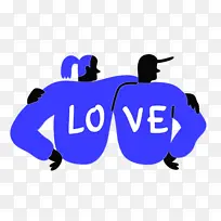 情侣 爱情 水彩-空若网 情侣 爱情 水彩-空若网