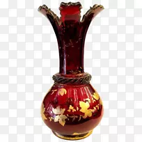 花瓶奥瑞福斯蔓越莓玻璃装饰艺术-波希米亚-空若网 花瓶奥瑞福斯蔓越莓玻璃装饰艺术-波希米亚-空若网