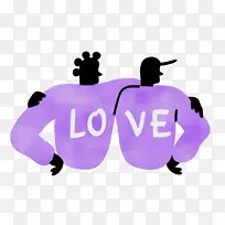 情侣 爱情 水彩-空若网 情侣 爱情 水彩-空若网