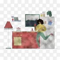 厨房 厨房背景 仪表-空若网 厨房 厨房背景 仪表-空若网