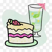 蛋糕 饮料 水彩-空若网 蛋糕 饮料 水彩-空若网