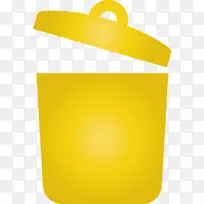 垃圾桶 矩形 黄色-空若网 垃圾桶 矩形 黄色-空若网