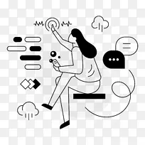 沟通 语言模型 卡通-空若网 沟通 语言模型 卡通-空若网