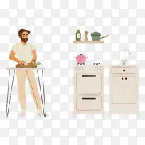 烹饪 厨房 水彩-空若网 烹饪 厨房 水彩-空若网