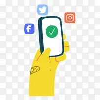 电话 复选标记 手-空若网 电话 复选标记 手-空若网