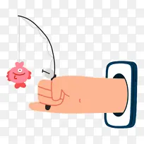 手 钓鱼 卡通-空若网 手 钓鱼 卡通-空若网