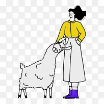 羊驼 水彩画 油漆-空若网 羊驼 水彩画 油漆-空若网