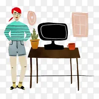 在家里 水彩画 油漆-空若网 在家里 水彩画 油漆-空若网