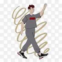 卡通男人 鞋子 卡通-空若网 卡通男人 鞋子 卡通-空若网