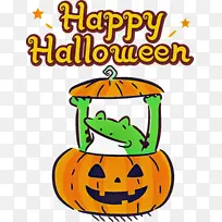 万圣节快乐南瓜卡通线条娱乐米几何数学-空若网 万圣节快乐南瓜卡通线条娱乐米几何数学-空若网