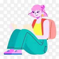 坐着 坐在地板上 衣服-空若网 坐着 坐在地板上 衣服-空若网