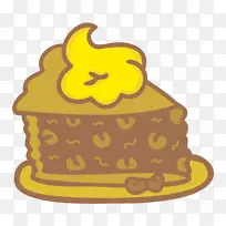甜点蛋糕卡通黄色生物科学-空若网 甜点蛋糕卡通黄色生物科学-空若网