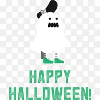 万圣节快乐标志绿色线条米几何数学-空若网 万圣节快乐标志绿色线条米几何数学-空若网