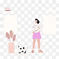 呆在家里 女人 水彩画-空若网 呆在家里 女人 水彩画-空若网