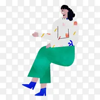 坐着 女人 女士-空若网 坐着 女人 女士-空若网