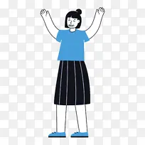 站立 女孩 女人-空若网 站立 女孩 女人-空若网