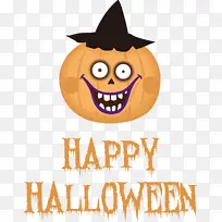 万圣节快乐卡通标志南瓜快乐米-空若网 万圣节快乐卡通标志南瓜快乐米-空若网