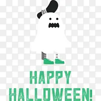 万圣节快乐标志绿色线条米几何数学-空若网 万圣节快乐标志绿色线条米几何数学-空若网