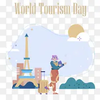 世界旅游日 埃菲尔铁塔 绘画-空若网 世界旅游日 埃菲尔铁塔 绘画-空若网