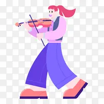 小提琴 音乐 卡通艺术博物馆-空若网 小提琴 音乐 卡通艺术博物馆-空若网