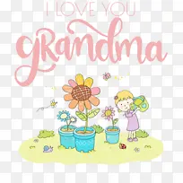 祖母节 祖母 水彩画-空若网 祖母节 祖母 水彩画-空若网