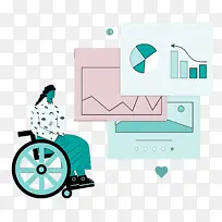 轮椅 人物 绘画-空若网 轮椅 人物 绘画-空若网