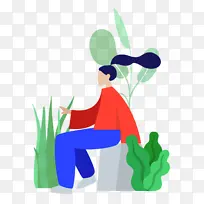 坐姿 卡通 绘画-空若网 坐姿 卡通 绘画-空若网