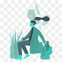 坐姿 卡通 素描-空若网 坐姿 卡通 素描-空若网