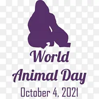 世界动物日 动物日 标志-空若网 世界动物日 动物日 标志-空若网