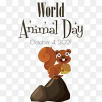世界动物日 动物日 卡通-空若网 世界动物日 动物日 卡通-空若网