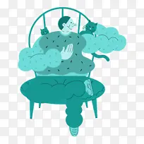 卡通 绿色 生物-空若网 卡通 绿色 生物-空若网