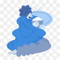 卡通 鞋 蓝色-空若网 卡通 鞋 蓝色-空若网