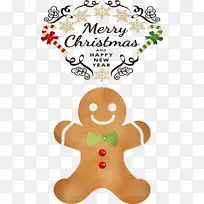 圣诞快乐 新年快乐 水彩-空若网 圣诞快乐 新年快乐 水彩-空若网