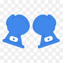 电蓝 钴蓝 卡通-空若网 电蓝 钴蓝 卡通-空若网