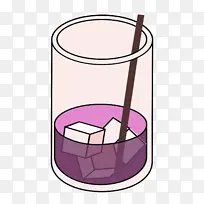 饮料元素 线条 紫色-空若网 饮料元素 线条 紫色-空若网