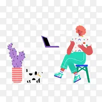 视频通话 卡通 绘画-空若网 视频通话 卡通 绘画-空若网