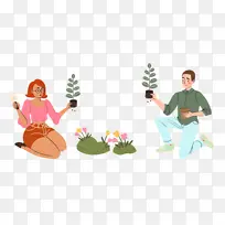 园艺 卡通 绘画-空若网 园艺 卡通 绘画-空若网