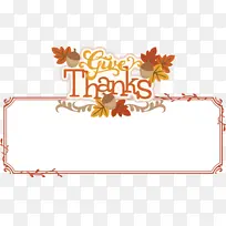 感恩节横幅 标志 线条-空若网 感恩节横幅 标志 线条-空若网