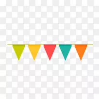 Adobe插画师-生日派对庆祝旗png-空若网 Adobe插画师-生日派对庆祝旗png-空若网