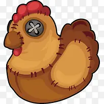 毛绒玩具公鸡PNG-空若网 毛绒玩具公鸡PNG-空若网