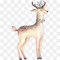 梅花鹿手绘卡通甜美风-空若网 梅花鹿手绘卡通甜美风-空若网