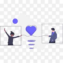 情人节插画素材3-空若网 情人节插画素材3-空若网