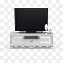 白色欧式电视茶几电视柜-空若网 白色欧式电视茶几电视柜-空若网