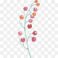 手绘卡通水彩风植物-空若网 手绘卡通水彩风植物-空若网